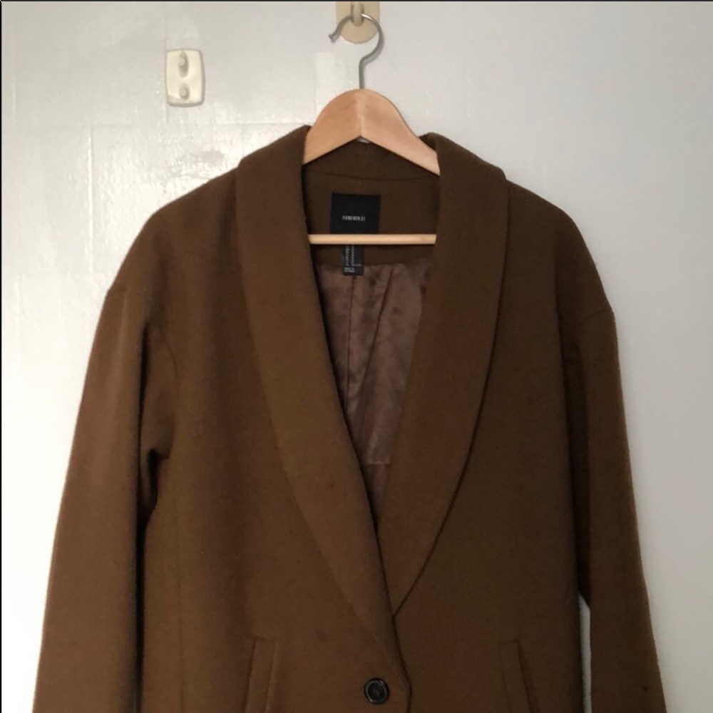 forever 21 wool blend oversized coat size medium
